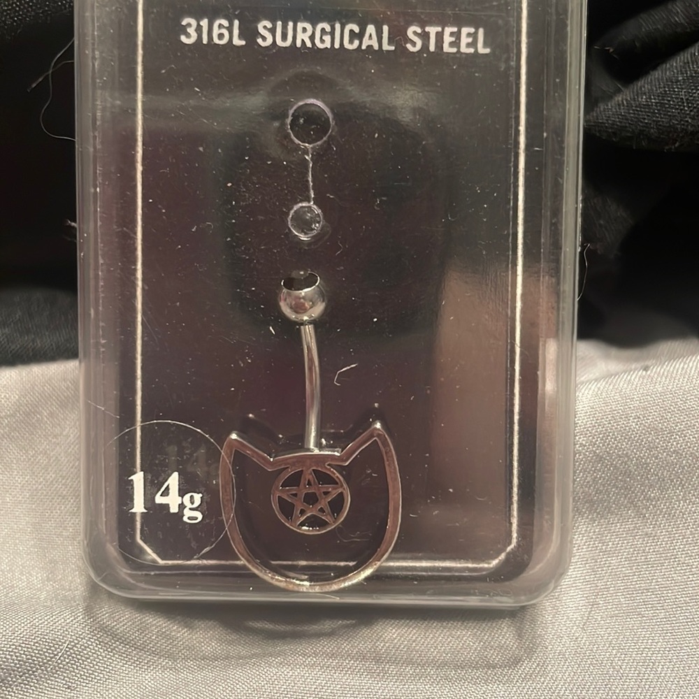 14G belly button bar